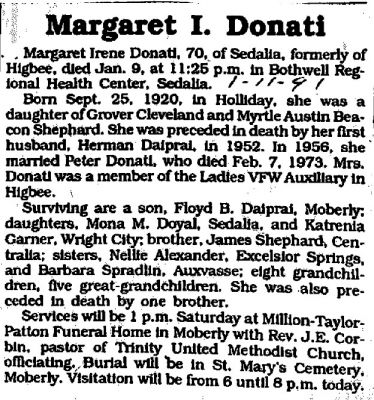 Donati, Margaret I.

