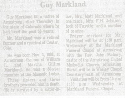 Markland  Guy
